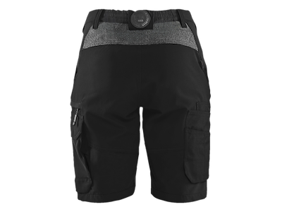 Shorts m/stræk Blåkläder damemodel sort/grå
