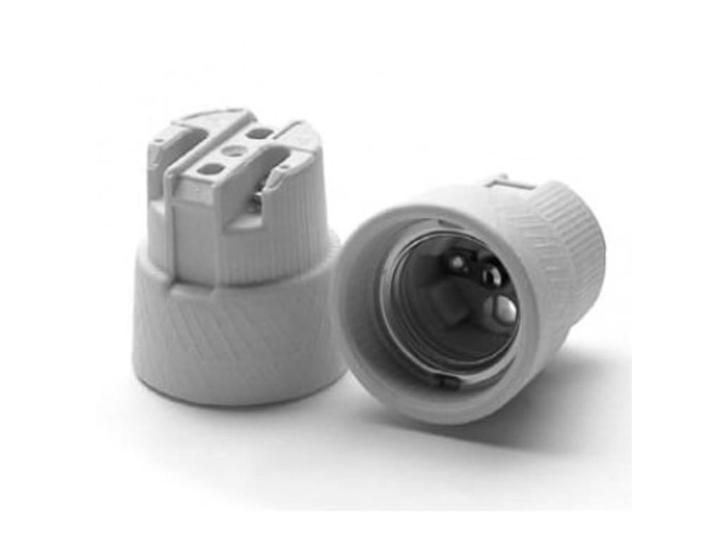 Porcelænsfatning e27, til varmelampe