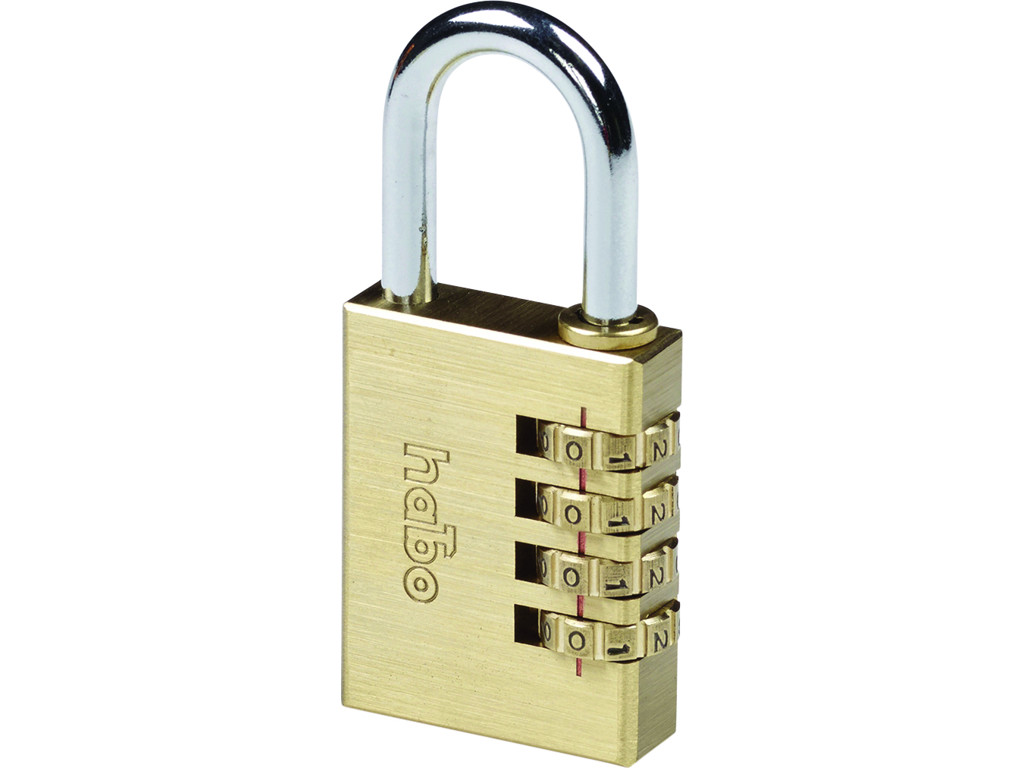 Hængelås m/kode, 38 mm