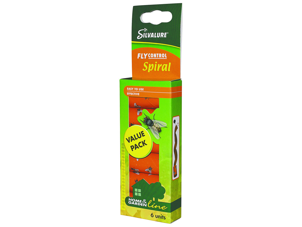 Flycatcher fly spiral, 6 pcs