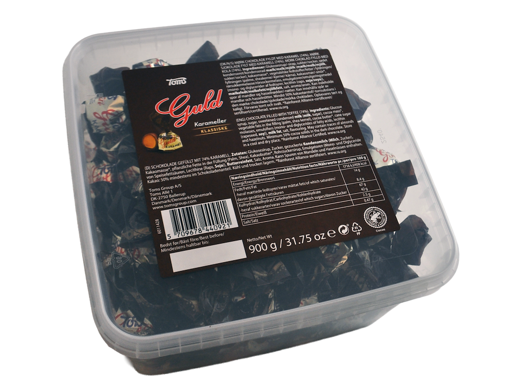 Tom's Gold Caramels, 900 grams