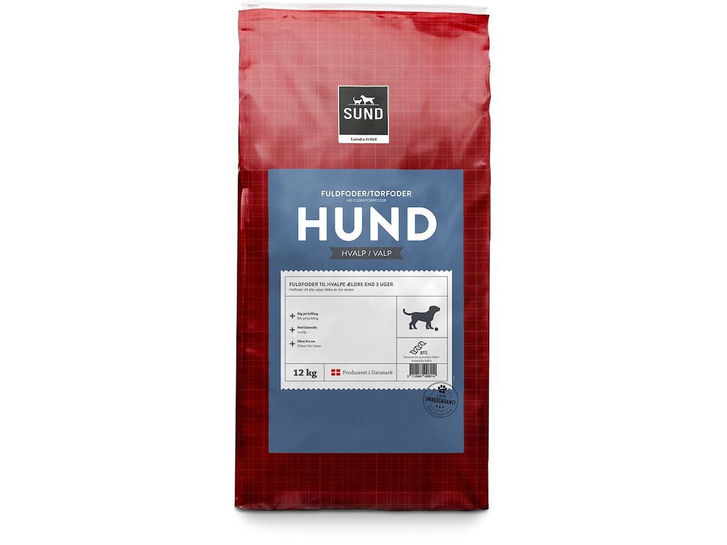 Hundefoder, sund hund hvalp 12 kg