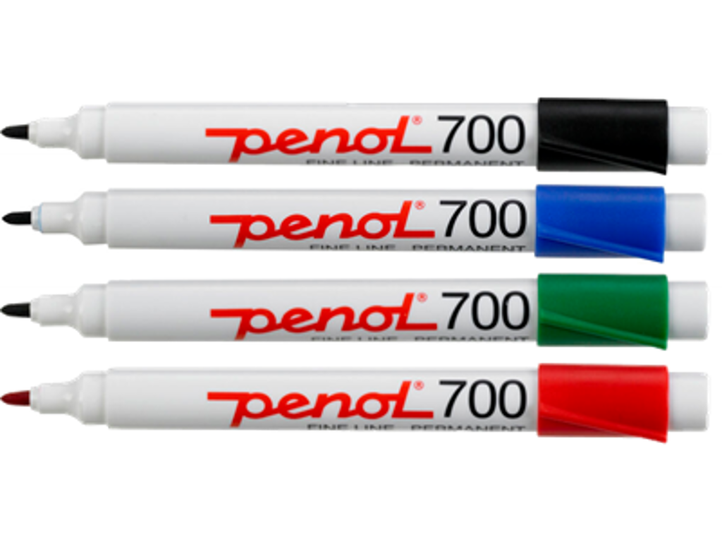 Permanent marker, penol 700, 10 pcs