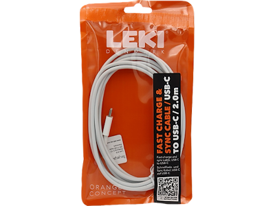 Charging cable, usb-c - usb-c, 2 meters