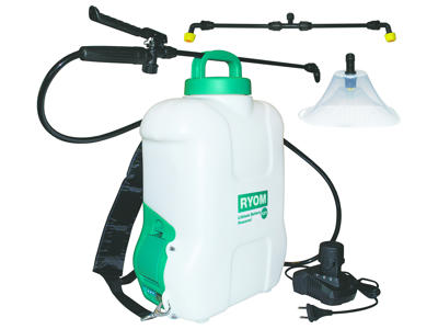 Rygsprøjte m/batteri 16 ltr