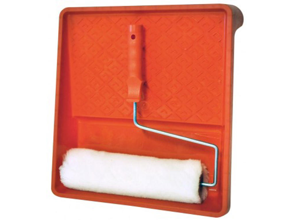 Paint roller w/tray  250 mm 18mm hair