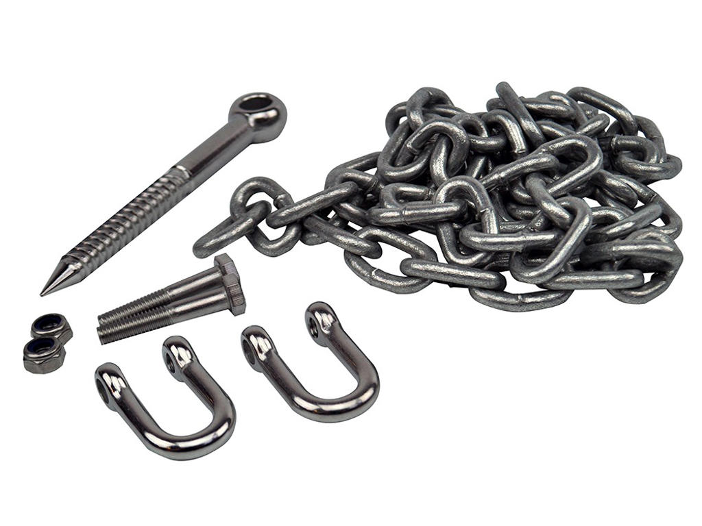 Kæde til fastgørelse af rodemateriale