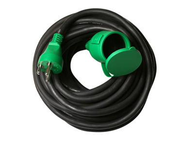 Forlængerledning m/jord, 10 mtr