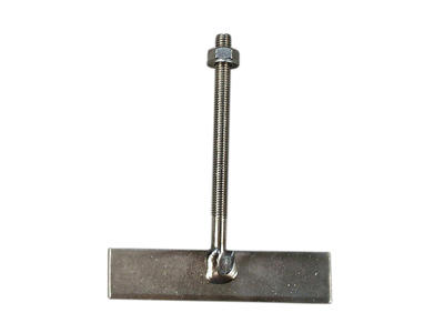 Spalteanker, t-bolt, rustfri, m10x130 m/møtrik og skive