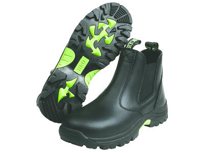 Australia Boot Leather w/security, black