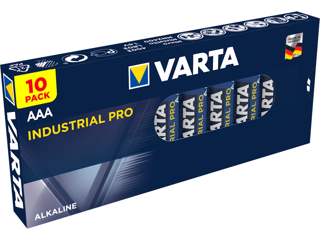 Battery varta industrial size: aaa 10 pcs