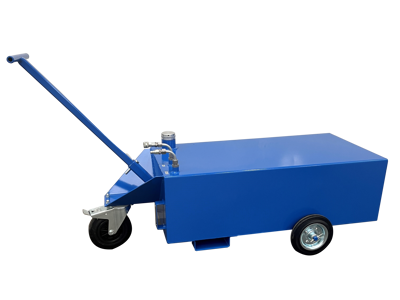 Ladtank på hjul, til varmekanon