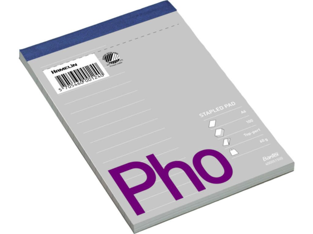 Standard pads, a6, lined, 5 pcs