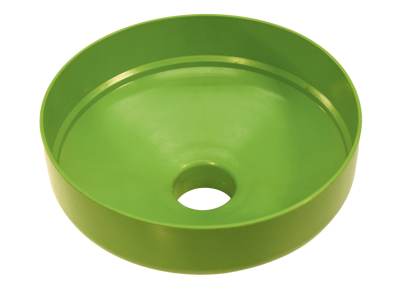 Plasttragt til kalksprøjte