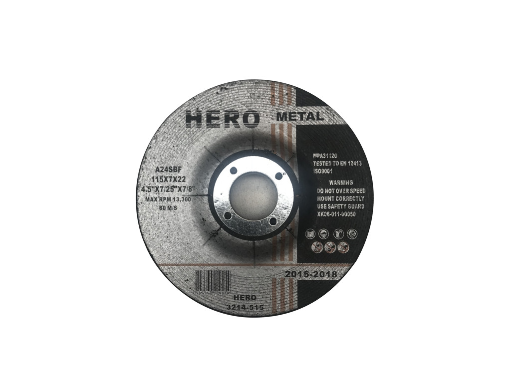 Slibeskive 125 x 7,0 mm, 1 stk