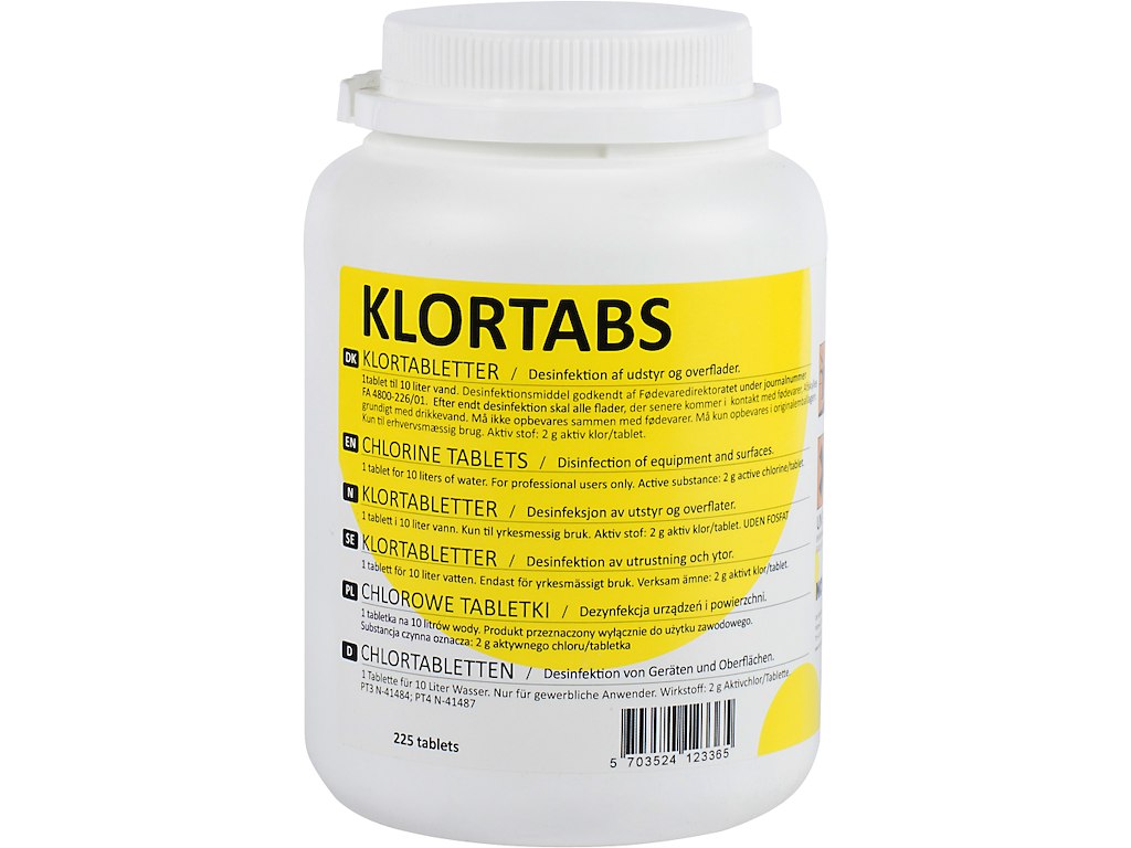 Chlorine tablets, 225 pcs.