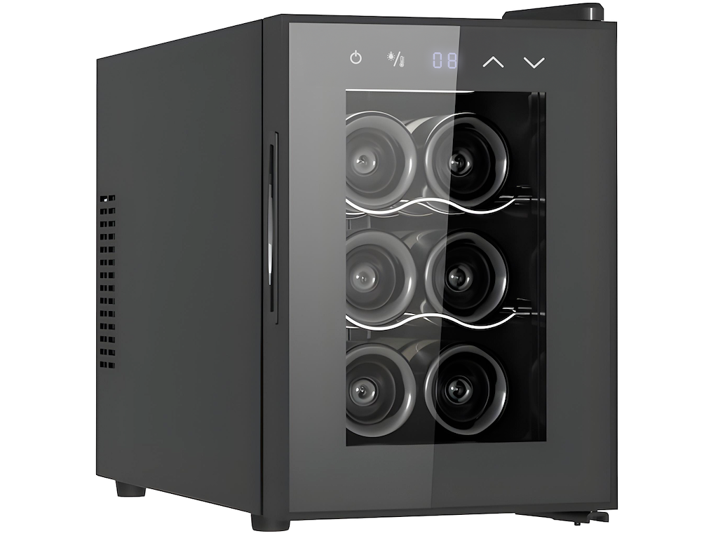 Vinkøleskab 6 flasker, tempech