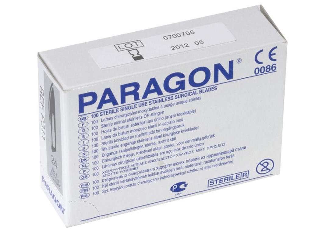 Skalpelblade paragon nr 24 100 stk
