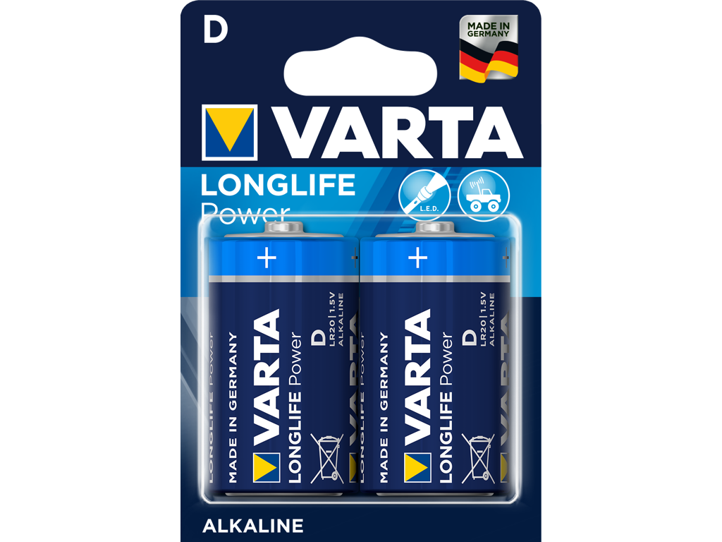 Battery varta high energy size: d 2 pcs