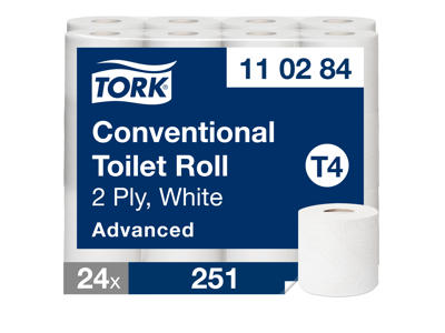 Toiletpapir tork advanced, soft, 2-lags, 24 rl.