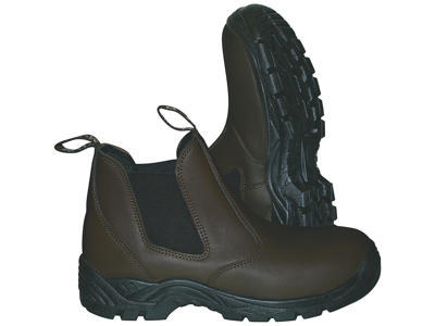 Casual boot, without safety, brown