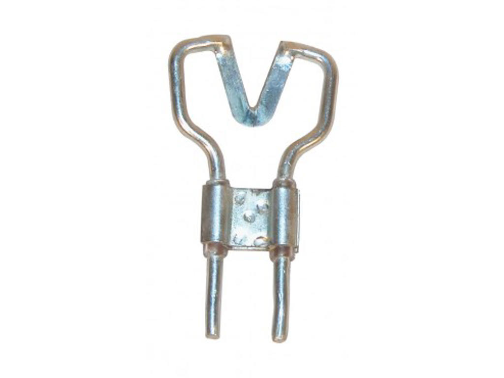 Kniv t/haleklipper v-formet