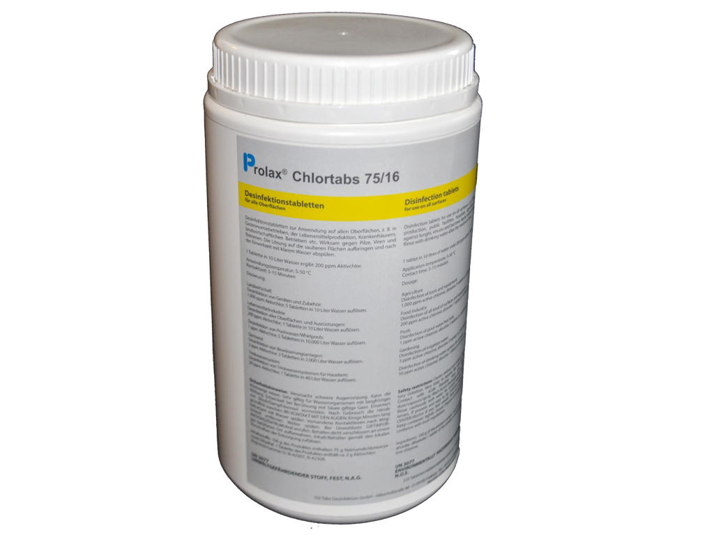 Klortabletter prolax, 225 stk.