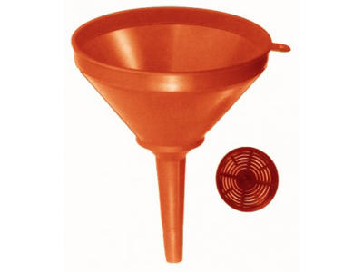 Funnel with strainer
