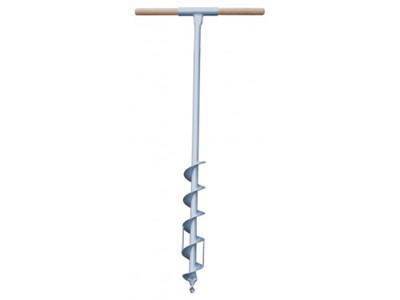 Pile drill w / auger and root insert 7 cm