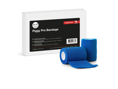 Piggy Hoof Bandage, 9 cm x 6 meter, blue, 12 stk.