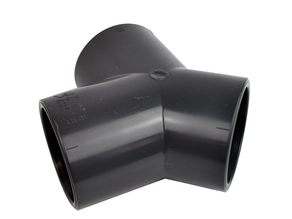 Y-stykke 63x63x63 mm, pvc