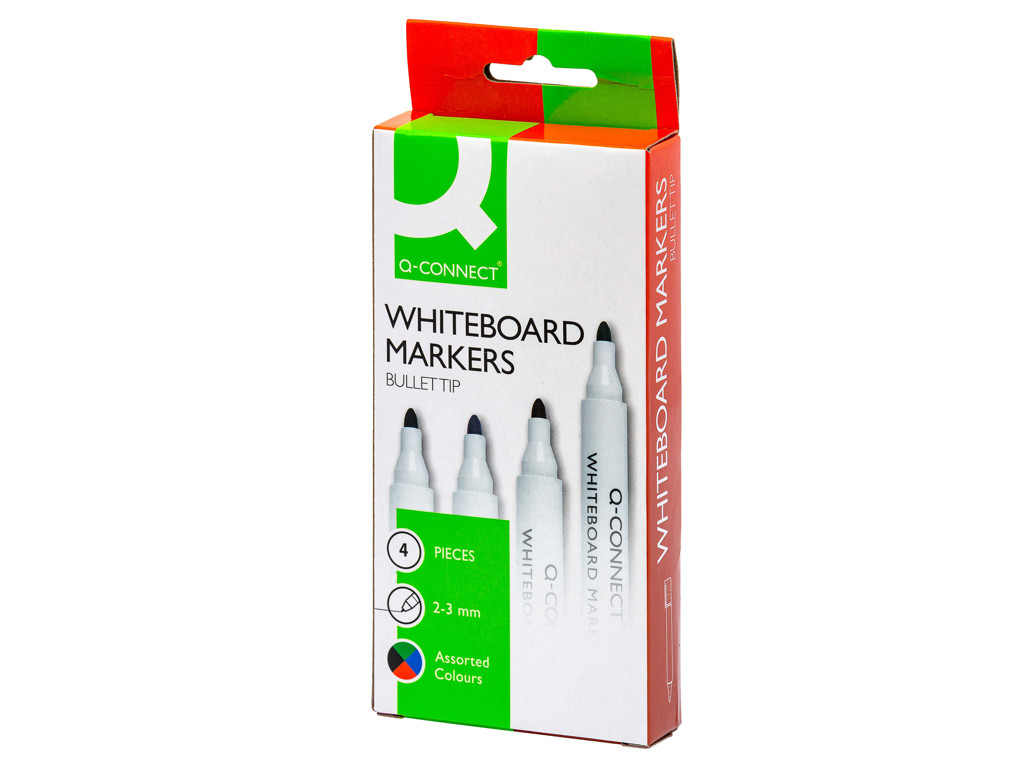 Whiteboard marker, 4 pcs. ass.