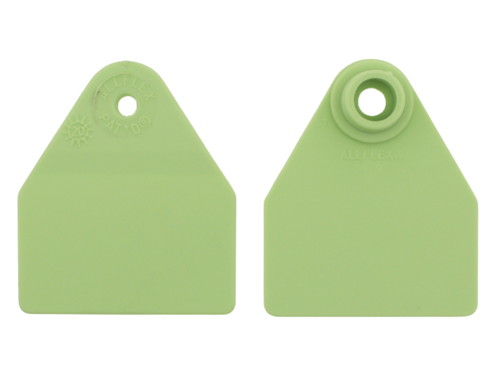 Øremærker stor 100 sæt grøn, blanke 