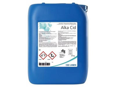 Alka-Cid soap with chlorine for milk plants