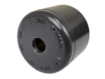 End sleeve 32 mm PVC with drilled hole