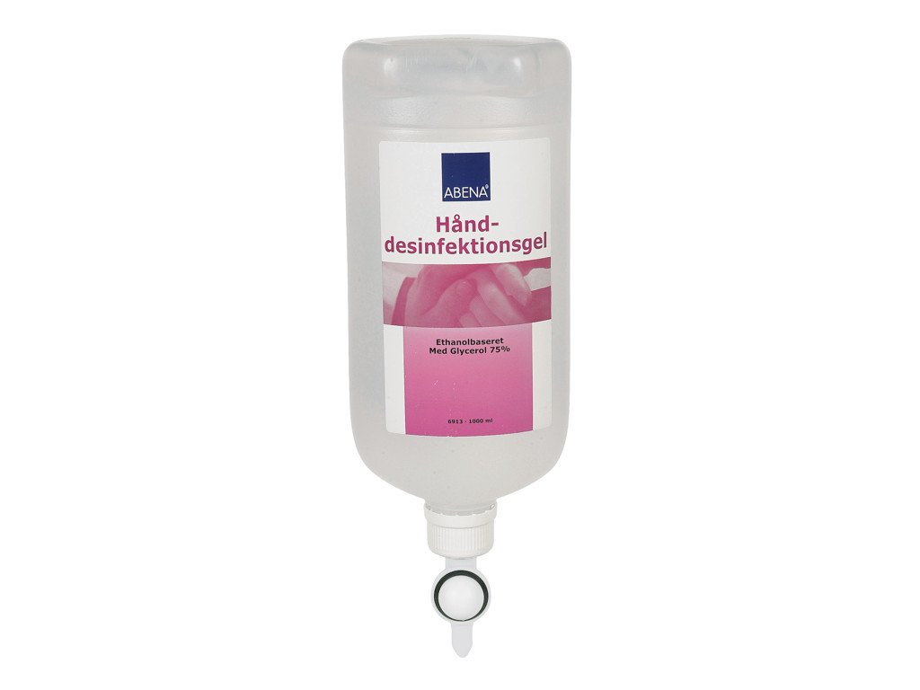 Hand disinfectant gel 1 liter, for wall dispenser