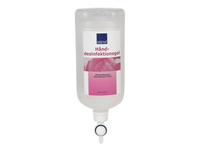 Hand disinfectant gel 1 liter, for wall dispenser