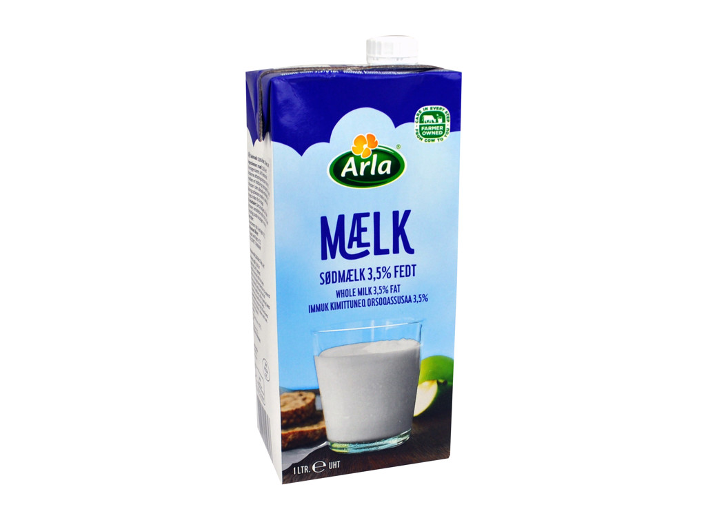 Langtidsholdbar sødmælk uht, 10 x 1 ltr