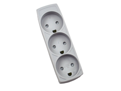 Tre-stik lysegrå u/jord 10a