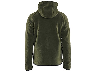 Jakke i fiberpels, blåkläder