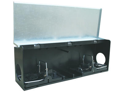 Rat trap in tunnelbox