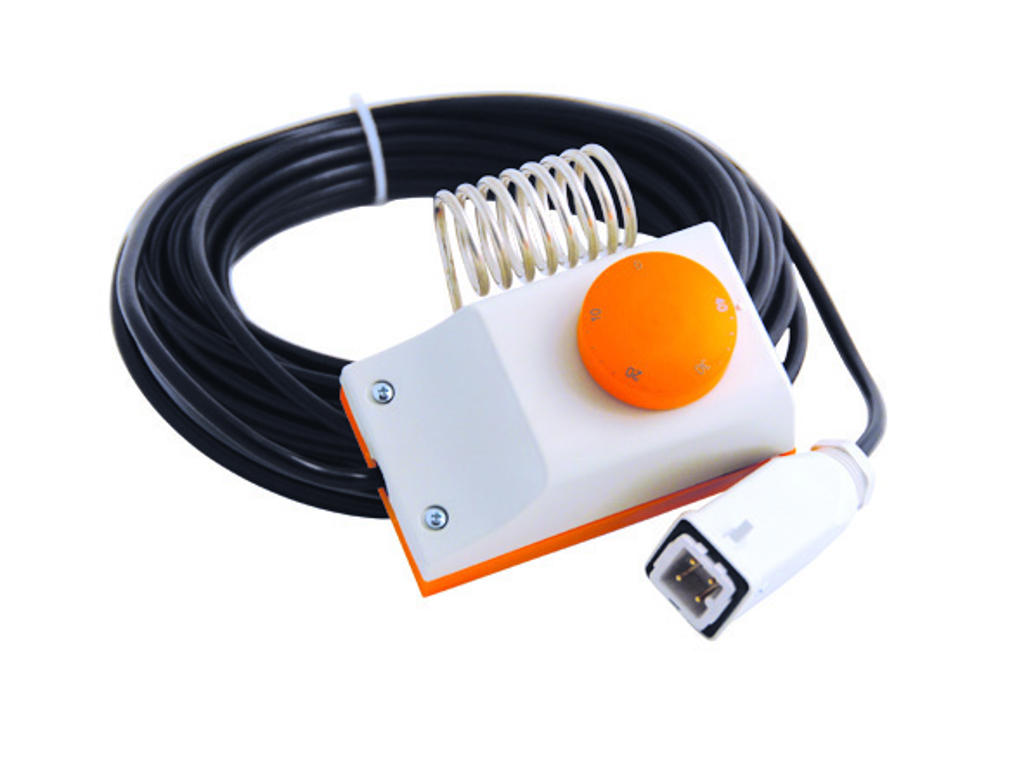 Termostat til varmekanon, med stor tank