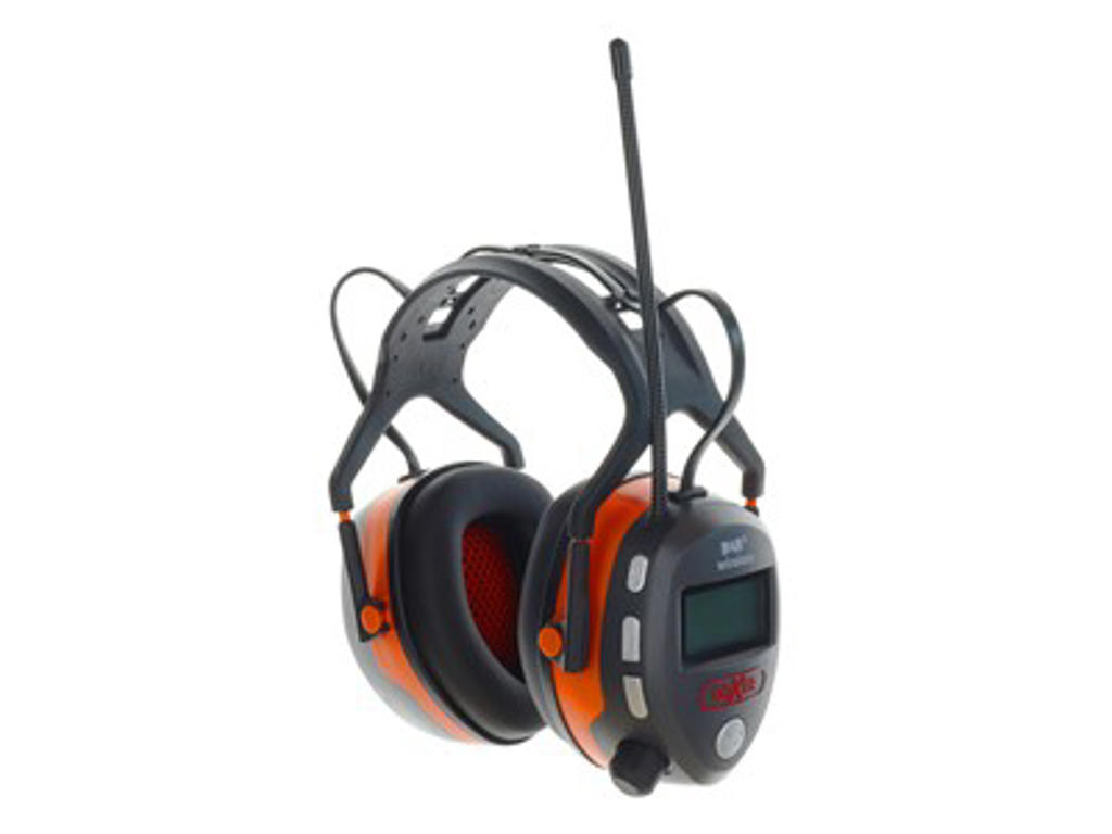 Høreværn med radio, dab+/fm