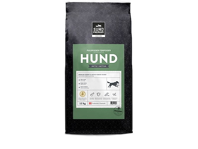 Hundefoder, sund premium hund aktiv 12 kg