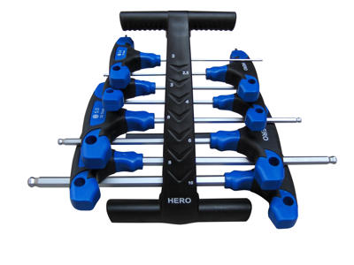 T-nøglesæt, 8 dele, unbrako