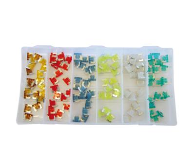 Fladsikringssortiment mini 120 stk ass