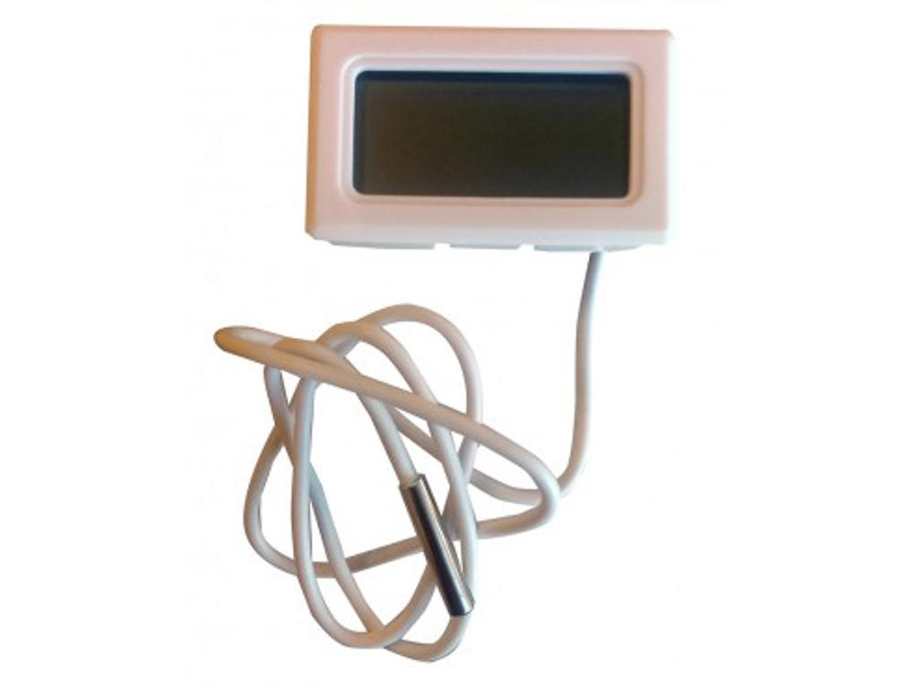 Termometer digital til sæd kasse/skab m/tråd føler