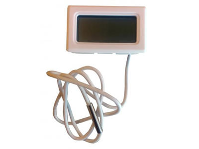 Termometer digital til sæd kasse/skab m/tråd føler