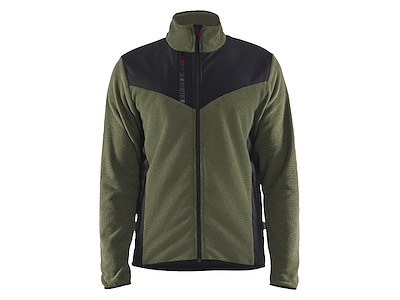 Jakke strikket m/softshell blåkläder