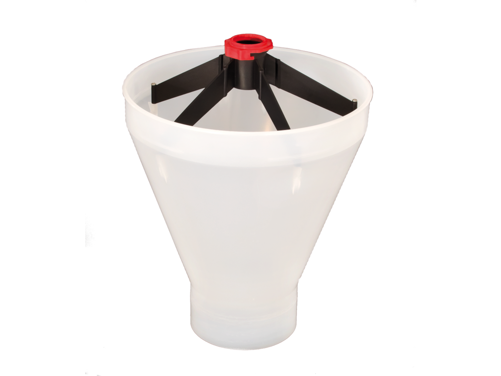 Funnel for feed bowl